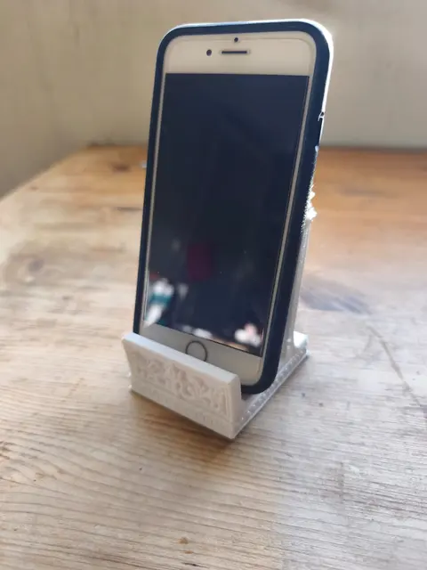 Base para celular religiosa – impresión 3D en PETG, Crogrid Saltillo (foto 2)