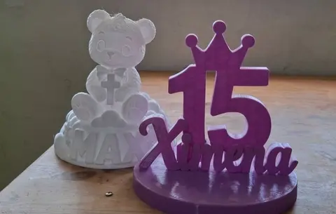 Centros de mesa con nombre – impresión 3D en PETG, Crogrid Saltillo